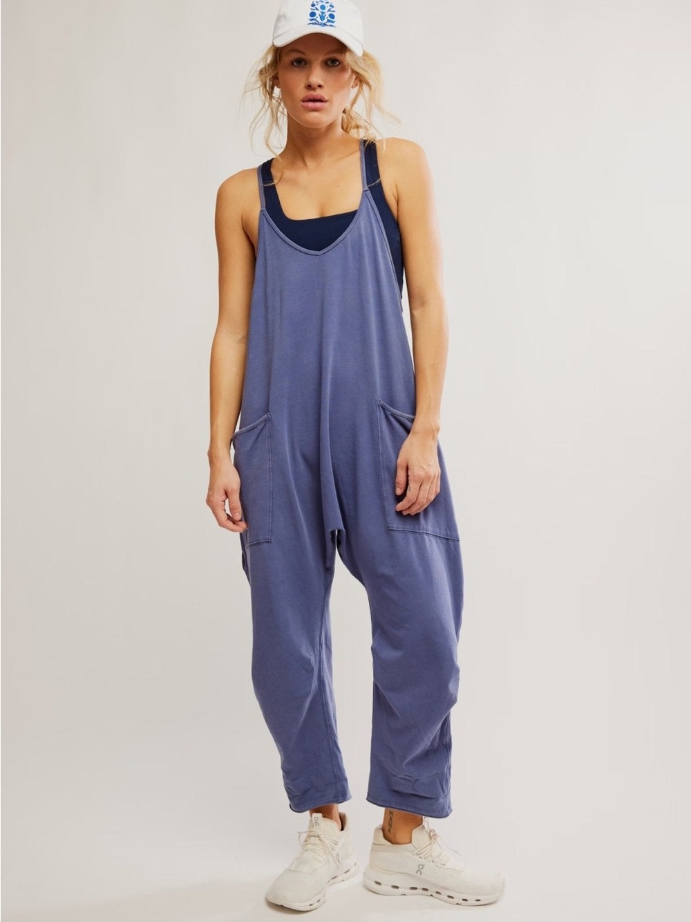 NWT Free People Hot Shot Onesie - Blue Indigo